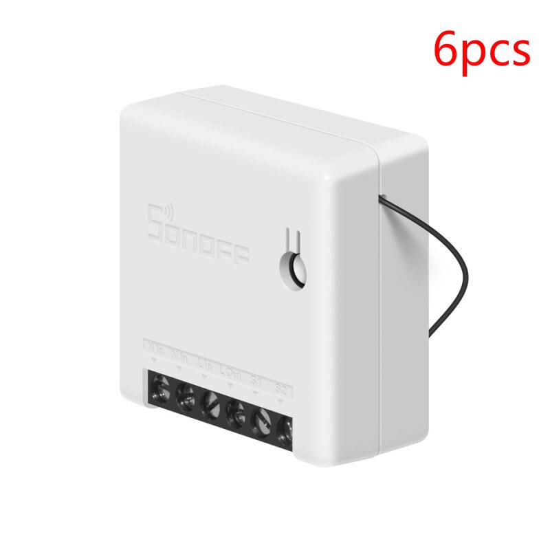 Sonoff mini smart home til alexa google home mini diy wifi automation smart house switch switch fjernbetjening: 6 stk