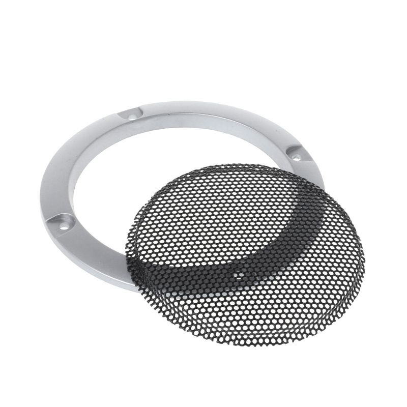 2 uds parrillas altavoz 3 "Marco protector Subwoofer cubierta rejilla malla acero círculo decorativo accesorios DIY