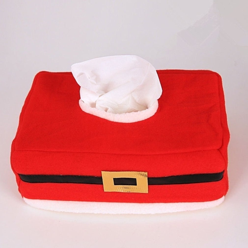 Christmas Tissue Box Cover Decoration Tissue Box Case Holder Home Restaurant Hotel Shopping Mall Tissue Box