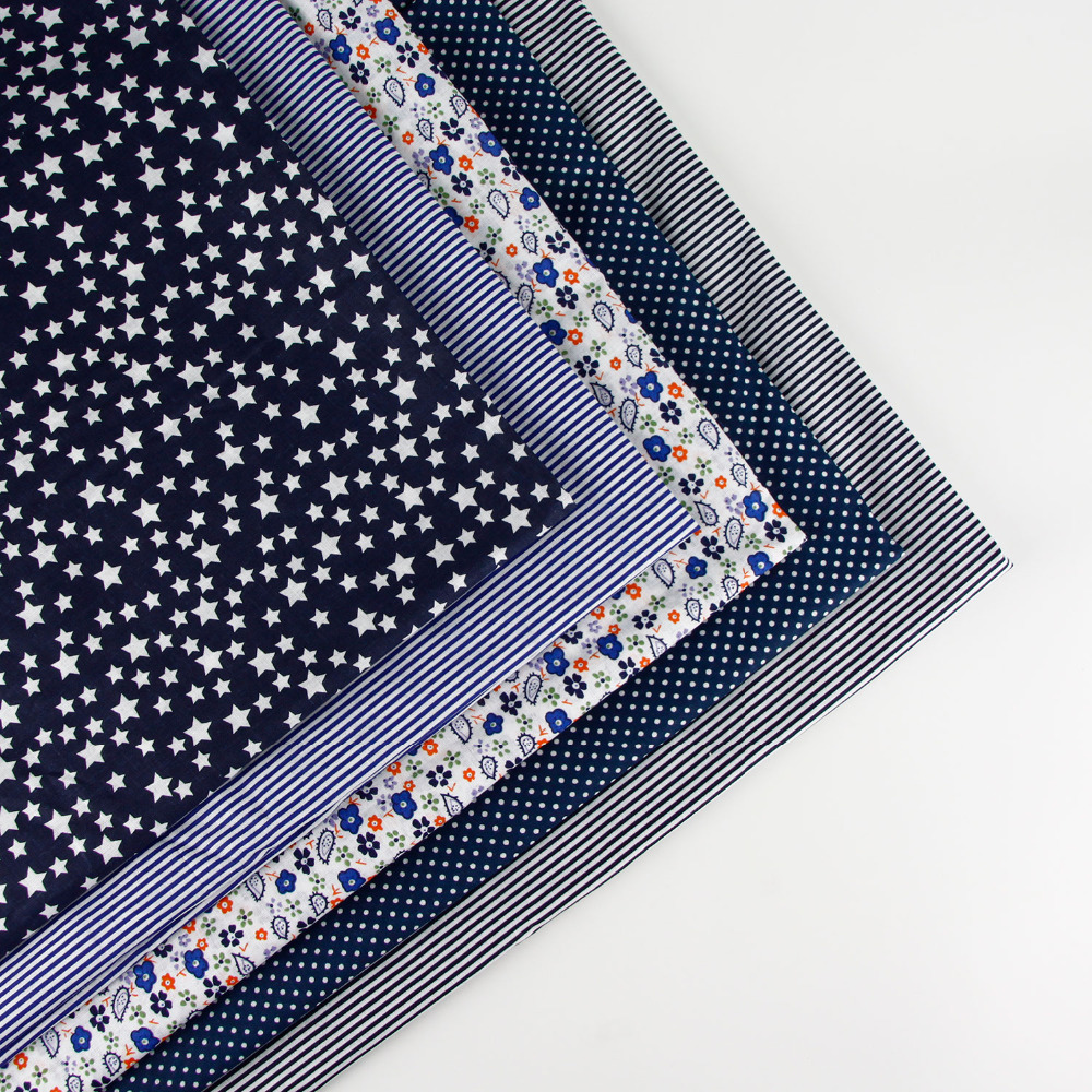 8 stil klud 50 cm x 50 cm print bomuldsstof bundt diy håndlavede quilt patchwork stoffer