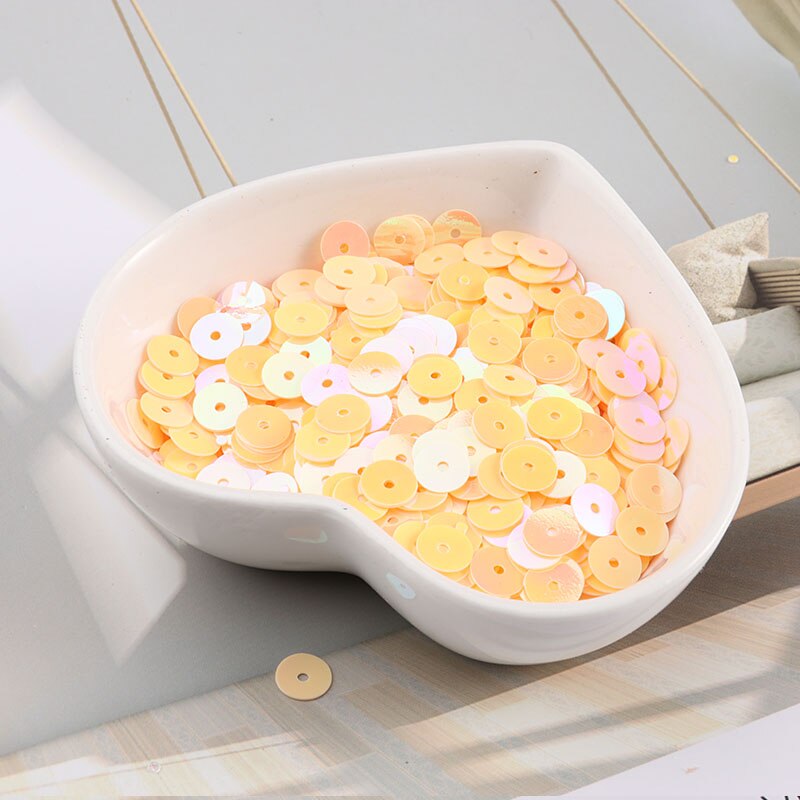 10 G/pak 4Mm-6Mm Platte Ronde Ab Kleur Losse Pailletten Pailetten Naaien Craft Diy Accessoires Voor Kleding lentejuelas Para Coser: 5mm  10g  1000pcs / AB Flesh