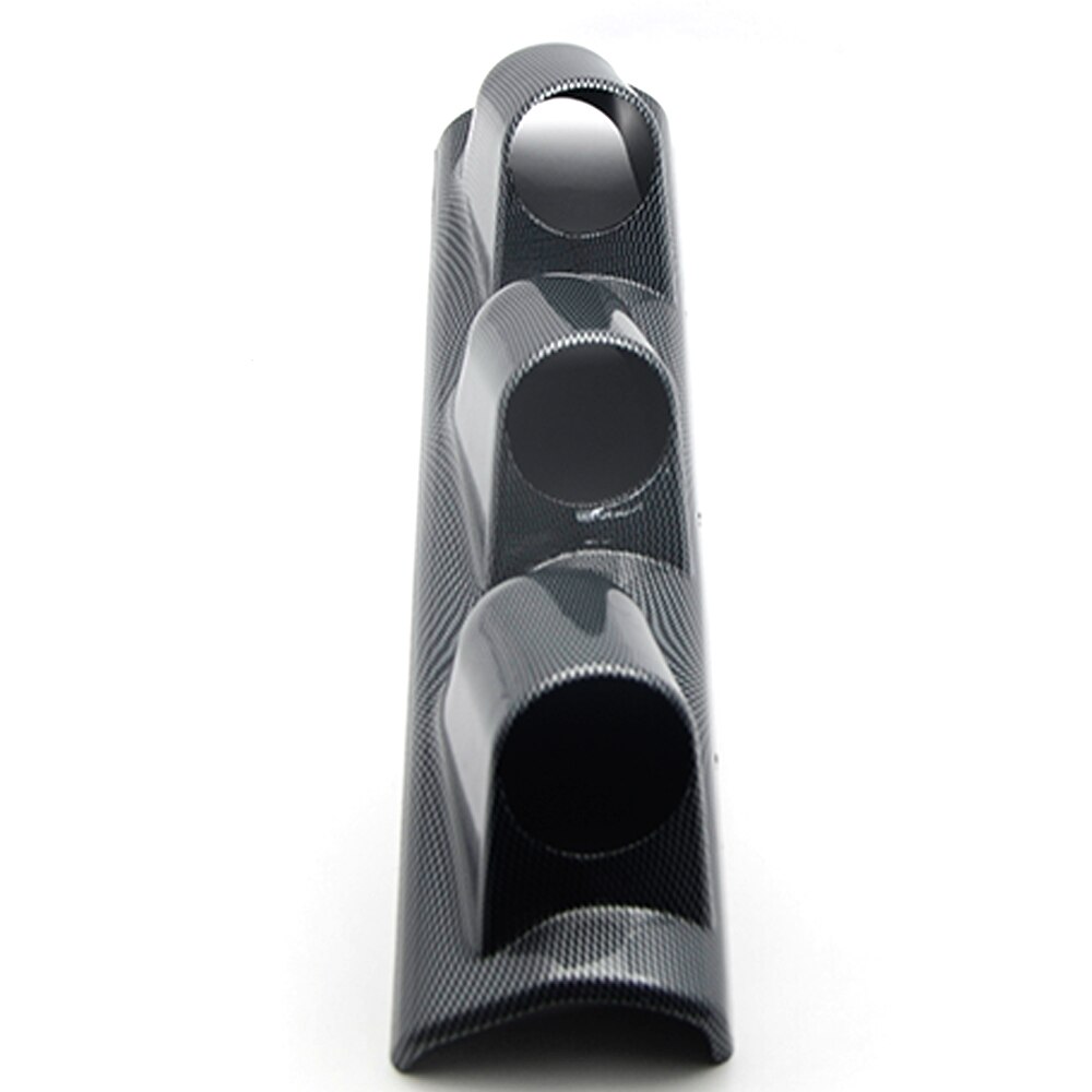 Dragon gauge carbon 2 " 52mm universal a-pilar trippel hull dash gauge meter pod mount holder venstre hånd