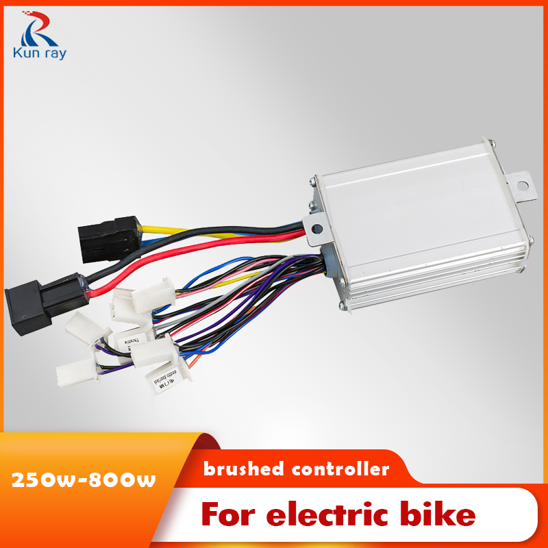 Electric Brushed Motor DC Controller 24V 36V 48V 250W-800W, Speed Controller For Electric Bicycle Scooter E-bike Accessories