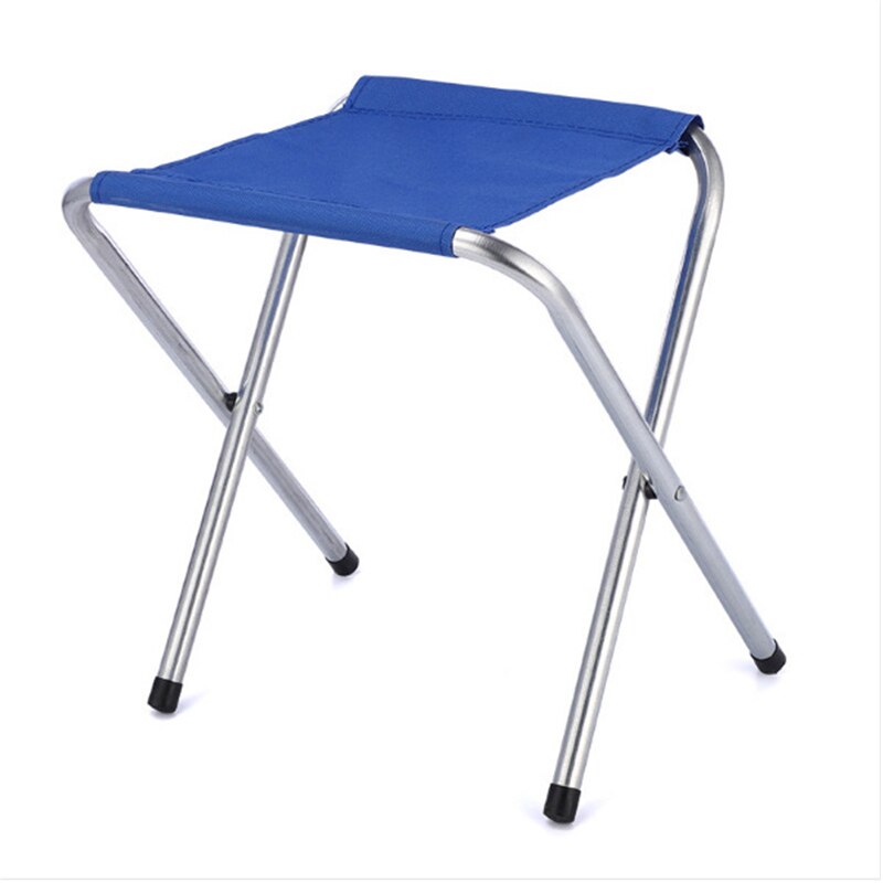 Tragbare draussen Camping Klappstuhl Sitz Mini Strand Angeln Picknick Reise Hocker: königlich Blau