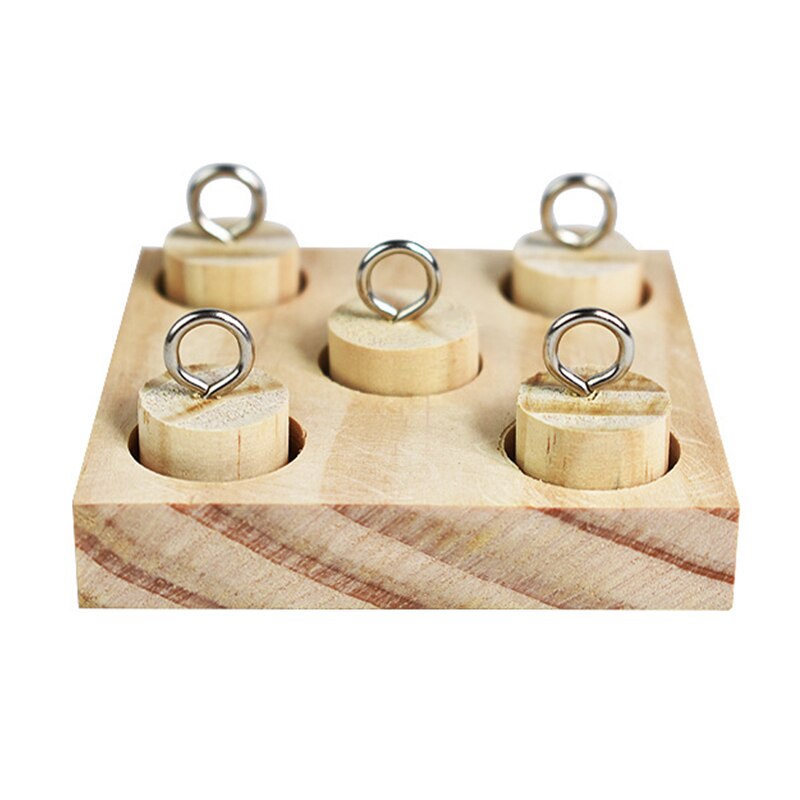 Drewniane zabawki dla ptaków zabawki dla papug zwierzęta edukacyjne zabawki dla papug interaktywne szkolenia zabawki z klocków platforma plastikowy pierścień artykuły dla ptaków: rodzaj A