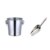 Stainless Steel Ice Bucket Gold Ice Holder Container With Scoops Whiskey Beer Ice Chiller Cooler Bar Tool For Party: Silver 2pcs