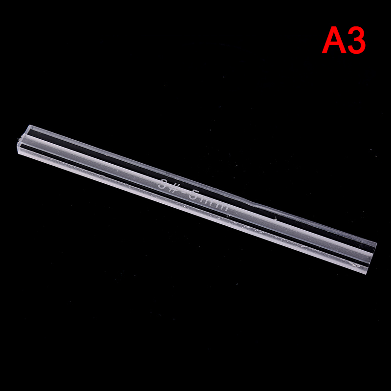 1pc Zipper Anti-overflow Ruler Acrylic Template Sewing Accessories For Leather Acrylic Zipper Glue Leak: A3