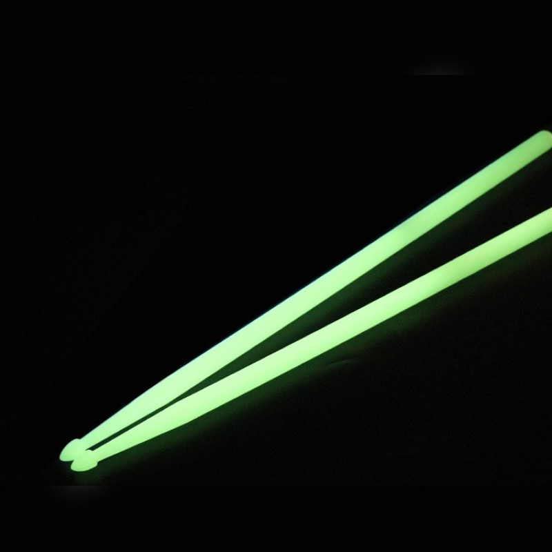 Varillas de batería luminosas profesionales, palitos de nailon de 5A, coloridos, accesorios para instrumentos de percusión, juego de batería, 1 par