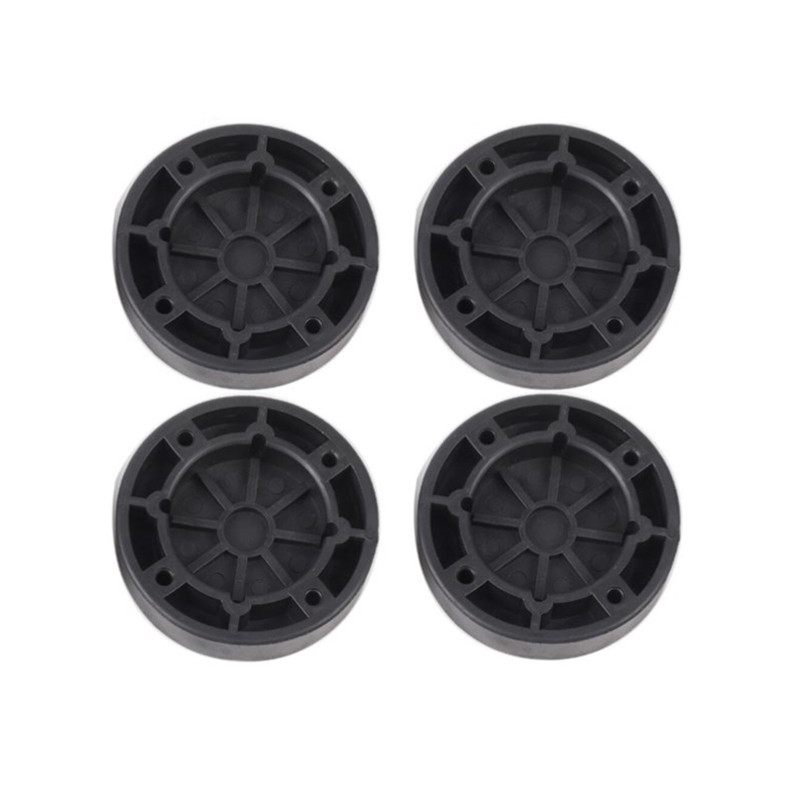 4Pcs Universal Anti-Vibration Feet Pads Washing Machine Rubber Mat Anti-Vibration Pad Dryer Refrigerator Base Fixed Non-Slip Pad: 4pcs Black B