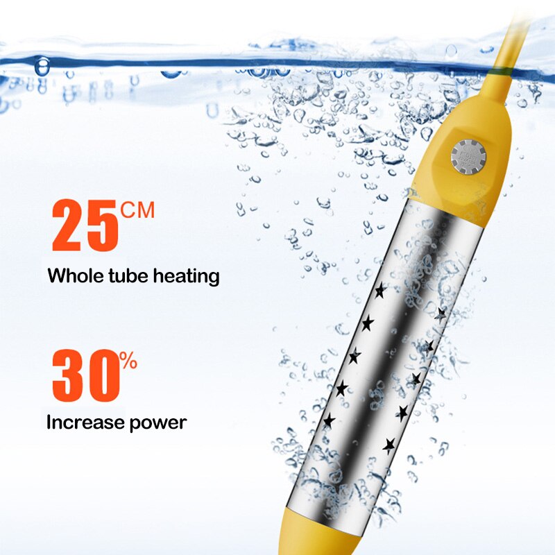 Neue 220V Intelligente Elektrische Wasser Heizung Thermostat Edelstahl U-Förmigen Rohr Heizstab Automatische Energie aus Wasser kessel