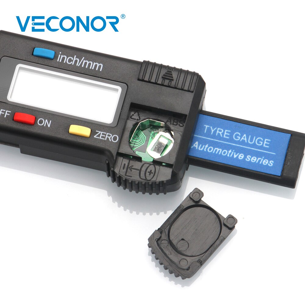 Digital Tread Depth Gauge Measuring Tool With LCD Display Tester Meter For Thread Depth Thickness Detection Inspection Tools