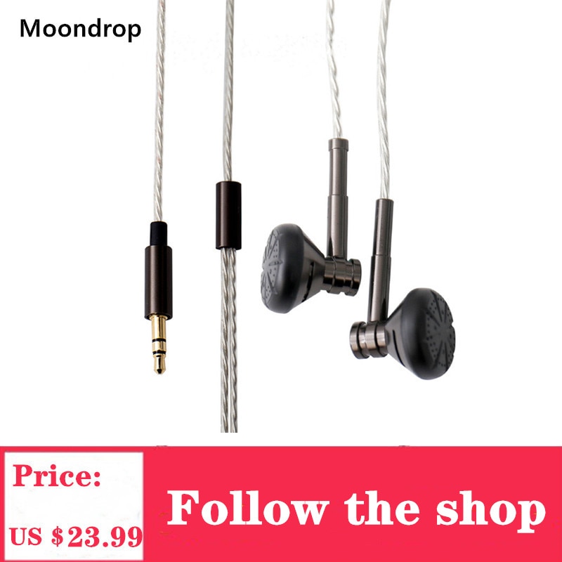 Moondrop sans nom original métal écouteurs HIFI musique DJ basse écouteur équilibré métal 13.5mm dynamique pilote écouteurs