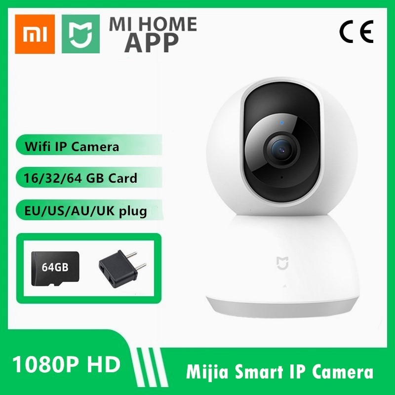 Offical Xiaomi 1080P Ip Mi Smart Camera 360 Hoek Draadloze Wifi Nachtzicht Video Camera Webcam Camcorder Beschermen Thuis beveiliging