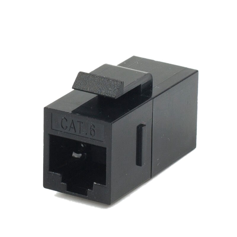 Panneau Connecteur RJ45 Cat6 22 Mm - Coupleur Gigabit Ethernet - Pour Rack Mural, Serveur - 2 Pièces
