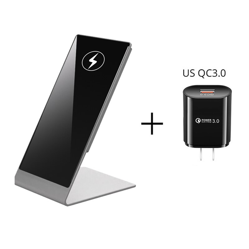 Aluminum Magnetic Wireless Charger Docking Stand 15W for IPhone 12 Pro Max Charging with Magnet Iphone Charger: white