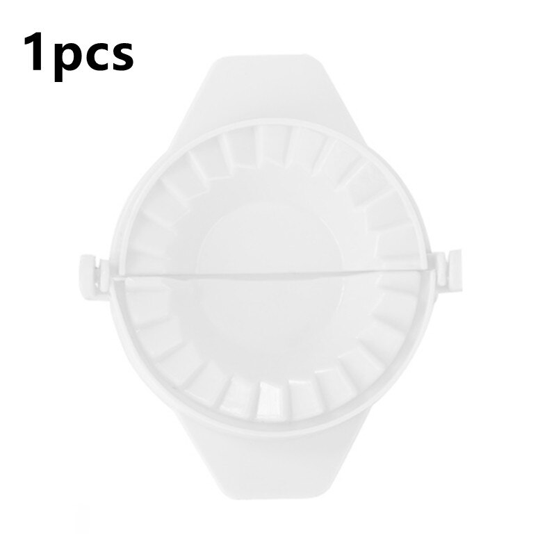 Plastic Dumpling Molds Kitchen Dough Press Dumpling Pie Ravioli Hand Mould Kitchen DIY Tools Chinese Food Jiaozi Maker: white 1pcs