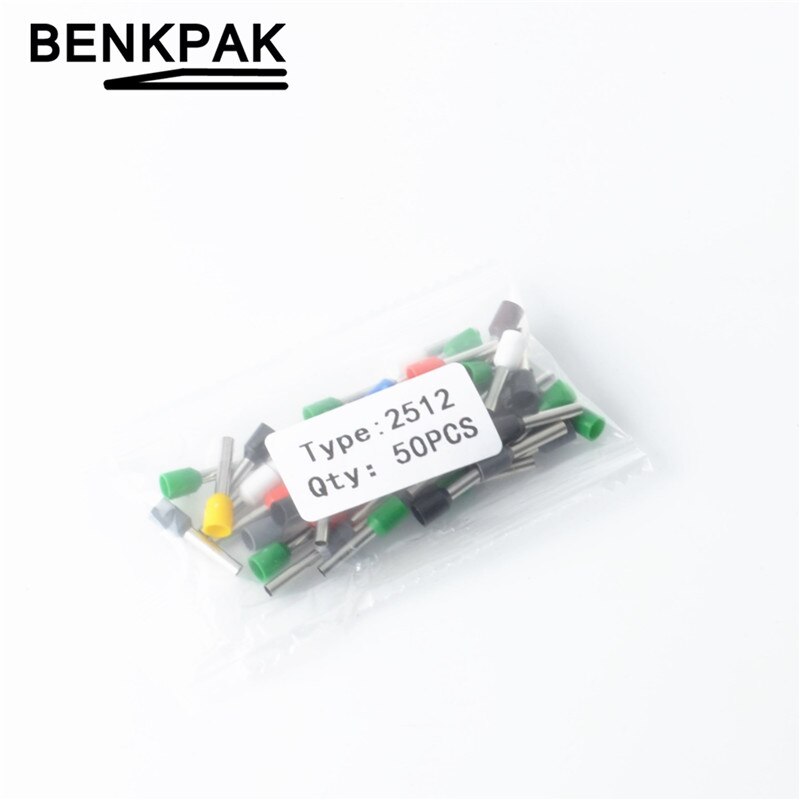 50PCS 14 AWG 2.5mm2 Insulated Cord End Terminal block Wire Ferrules E2512: Default Title
