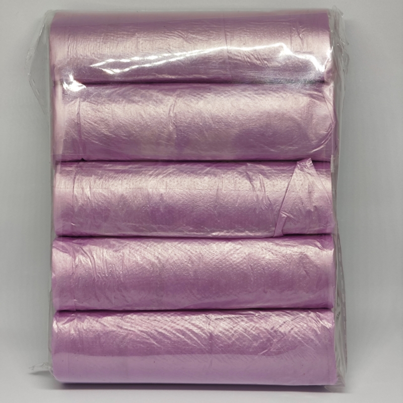 100/500 stuks huishoudelijke wegwerp vuilniszakken voor in de keuken, vuilniszakken voor in de prullenbak, met platte bovenkant voor extra privacy.: Rood / 80 stuks