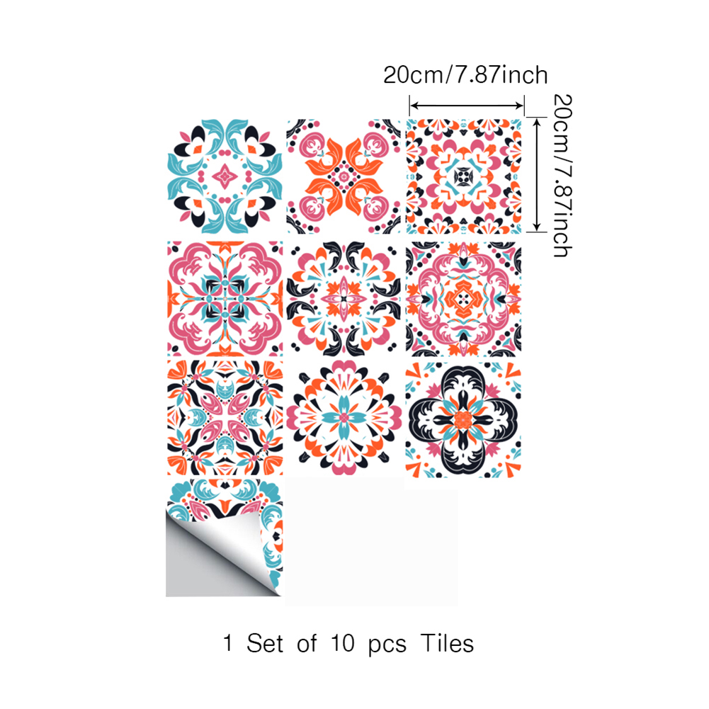 10 sztuk retro płytka PVC naklejki samoprzylepne wzór klasyczny płytki Sztuka przekątna 3D naklejki podłogowe akcesoria dekoracyjne: J