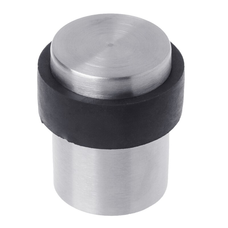 Door Stopper Stainless Steel Floor Mounted Fixed Door Rubber Stops Home Supplies