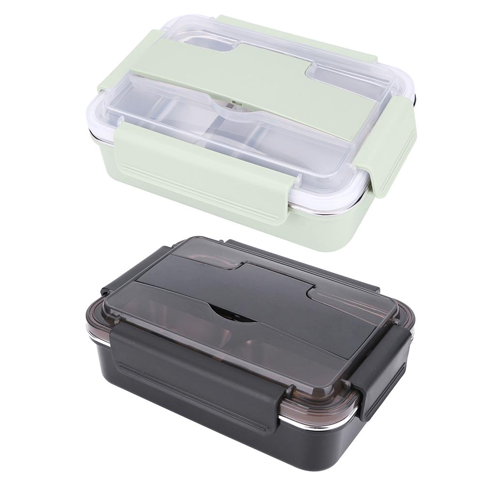 Portable Lunch Box Stainless Steel Bento Box With Tableware Student Sealed Leak-proof Large-capacity Food Container