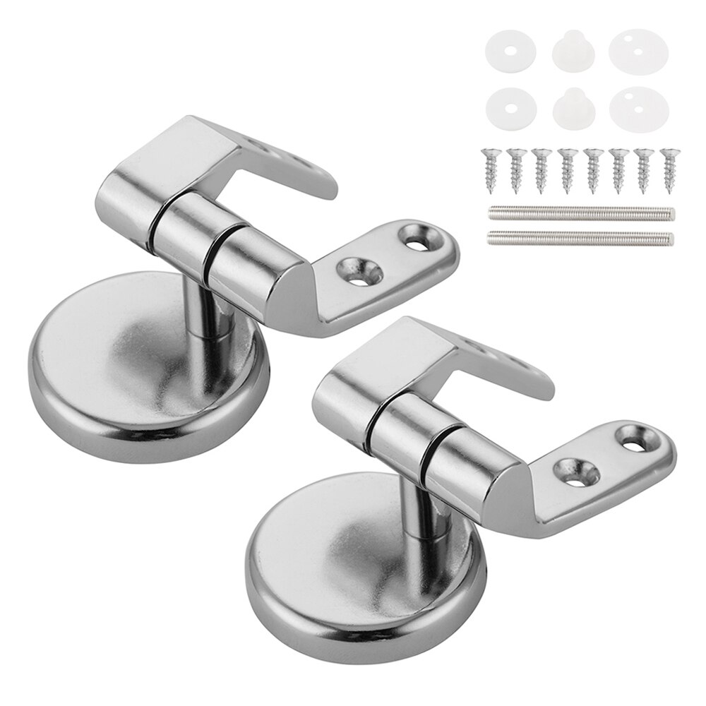 Universal Toilet Seat Hinges Stainless Steel Replacement Parts Toilet Cover Mounting Fittings Toilet Accessories For Bathroom: Default Title