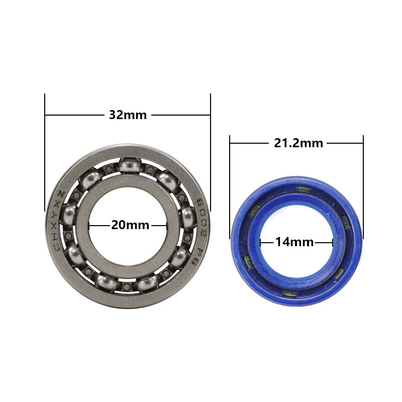 4pcs Seals And Crankshaft Bearing Set Chainsaw Oil Seal Kit Fit For STIHL MS180 MS170 170 180 Chainsaw Crankshaft Bearing