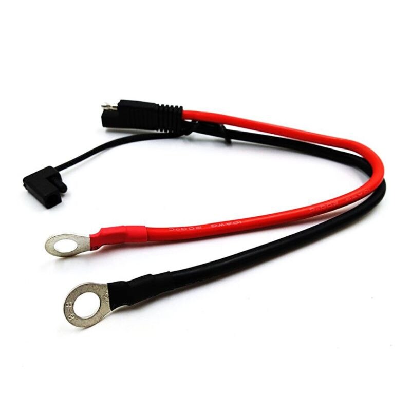 Battery Charging Cable SAE to O Ring Terminal Connectors Harness 10AWG SAE Cable