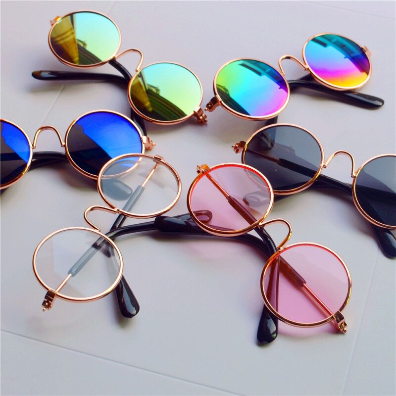 Offre spéciale Cool chat lunettes pour animaux de compagnie pour petit chien chat produits Eye-Wear chien lunettes de soleil pour animaux de compagnie fournitures pour animaux de compagnie Photos accessoires