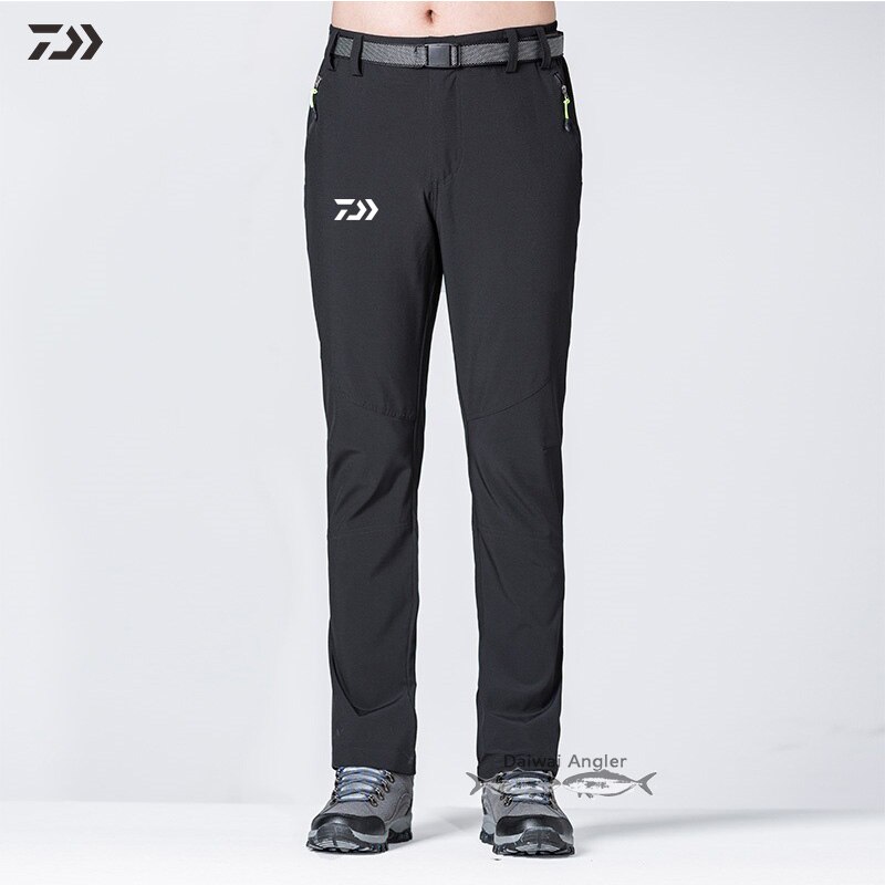 Daiwa Breathable Fishing Pant Men Winter Solid Anti-Pilling Keep Wram Fishing Clothing Hiking Outdoor Quick Dry Pants L-6XL