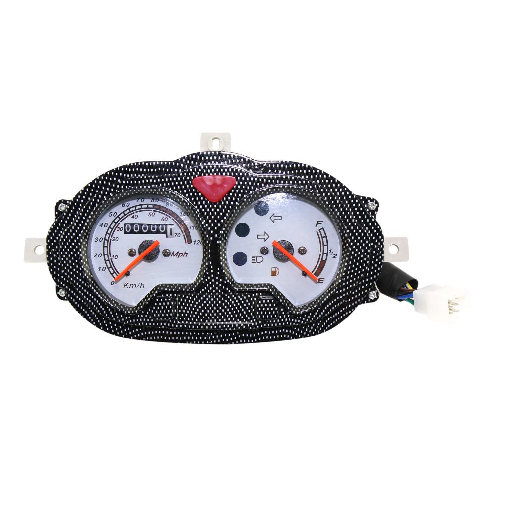 12V Motorcycle MPH Speedometer and Gas Gauge Kit Fit for GY6 50cc-125cc ATV Quad Scooter