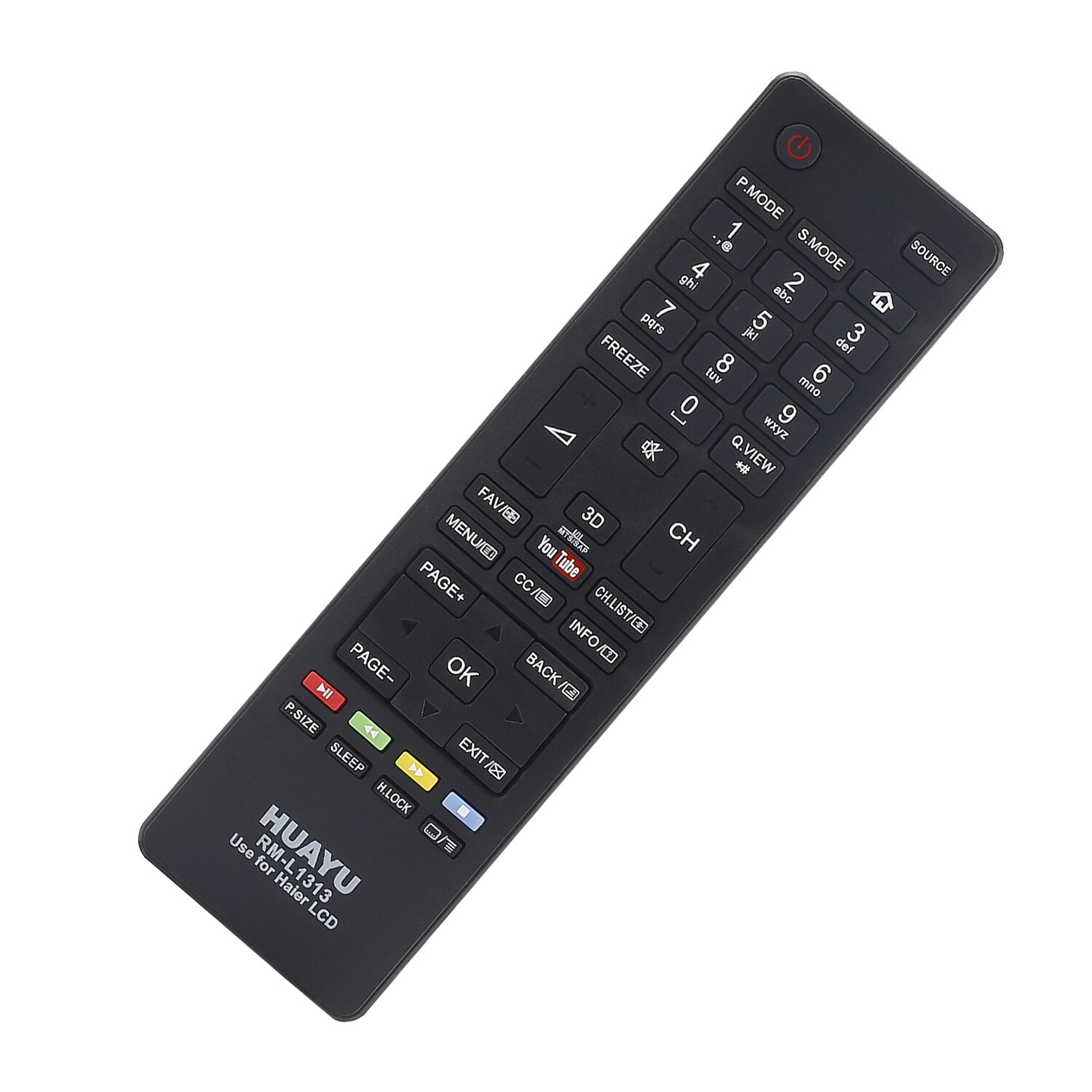 Replacement Remote Control for Haier Smart TV HTR-A18EN LE32K5000TN LE40K5000TF LE55K5000TFN huayu