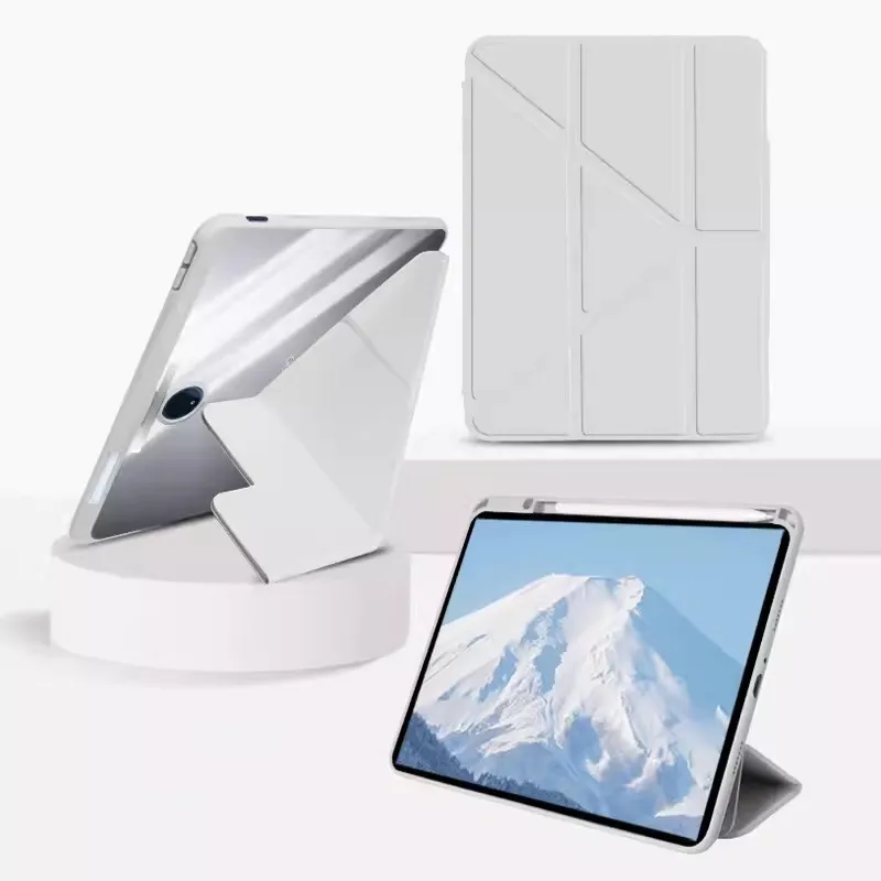 Case for OPPO Pad 2 4 Pro 13.2'' Neo OnePlus Pad 2 12.1 Pro 12.1 Pad 11.61 GO 11.35 Acrylic Shockproof Buckle Tower Cover: Sixteen / WHITE