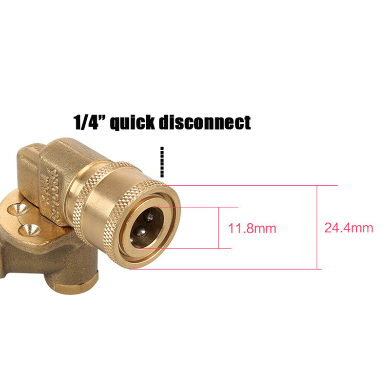 Hig pressure washer Pivoting Coupler 180 Degree with 5 Angles for Pressure Washer Spray Nozzle,4500PSI 1/4'' plug Car Accessory