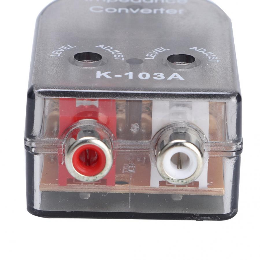 Speaker Car Stero Adjustable Speaker High To Low RCA Line Audio Impedance Converter subwoofer car audio