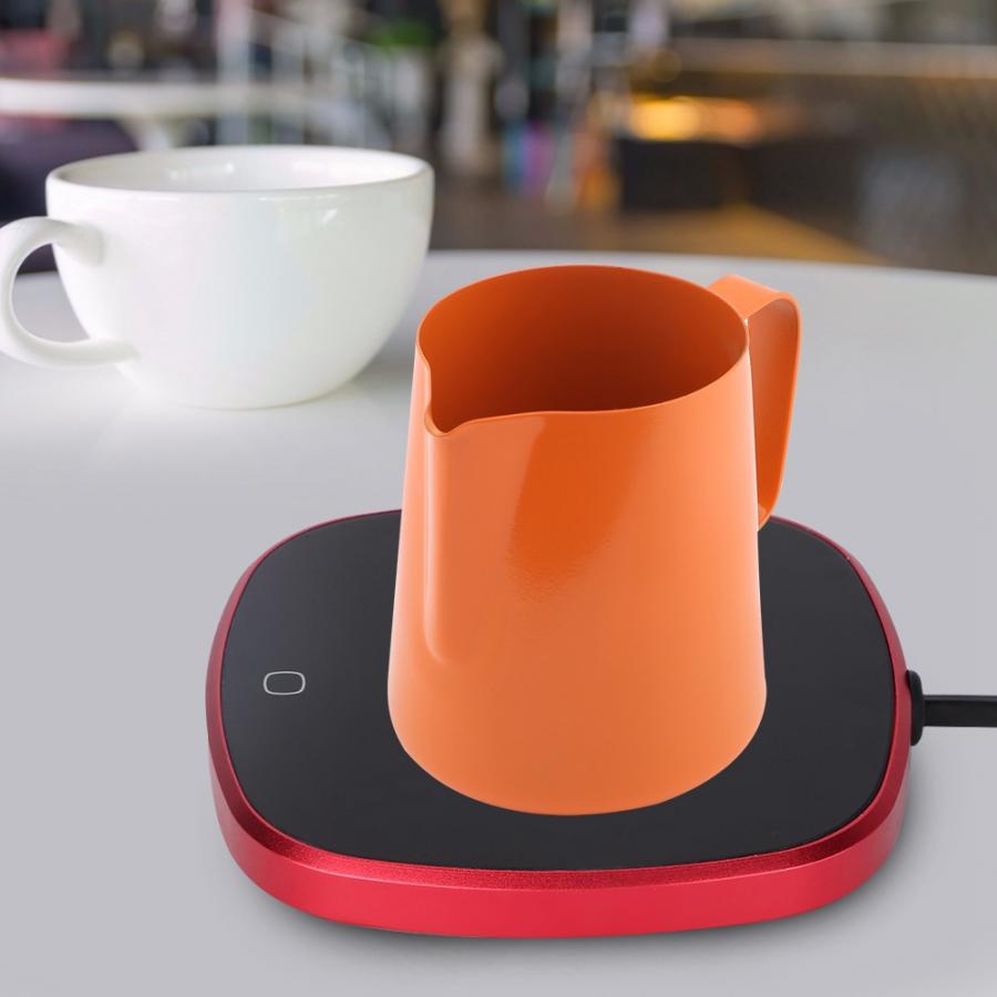 EU 220V 8 Hours Electric Powered Cup Heating Mat Pad Cup Warmer Plate Heater for Tea Coffee Milk Home Office