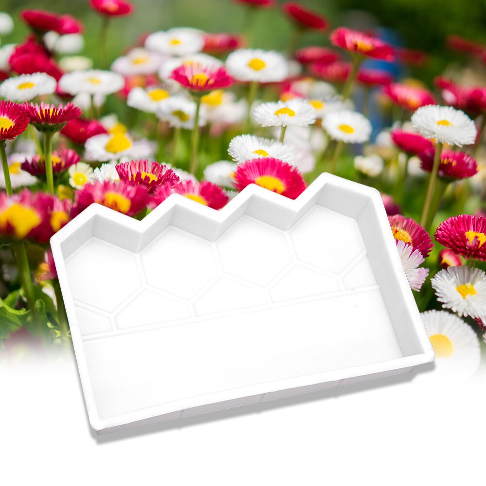 Fencing Cement Mould Decor Garden Pool Building Concrete Mold Fence Plastic Brick Mould White Antique Courtyard Lawn DIY Yard