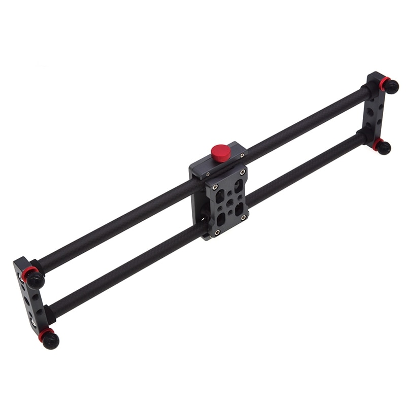 Deslizador de cámara de 40CM de fibra de carbono ajustable Dolly Track Slider riel estabilizador de vídeo para cámara DSLR fotografía y vídeo R25