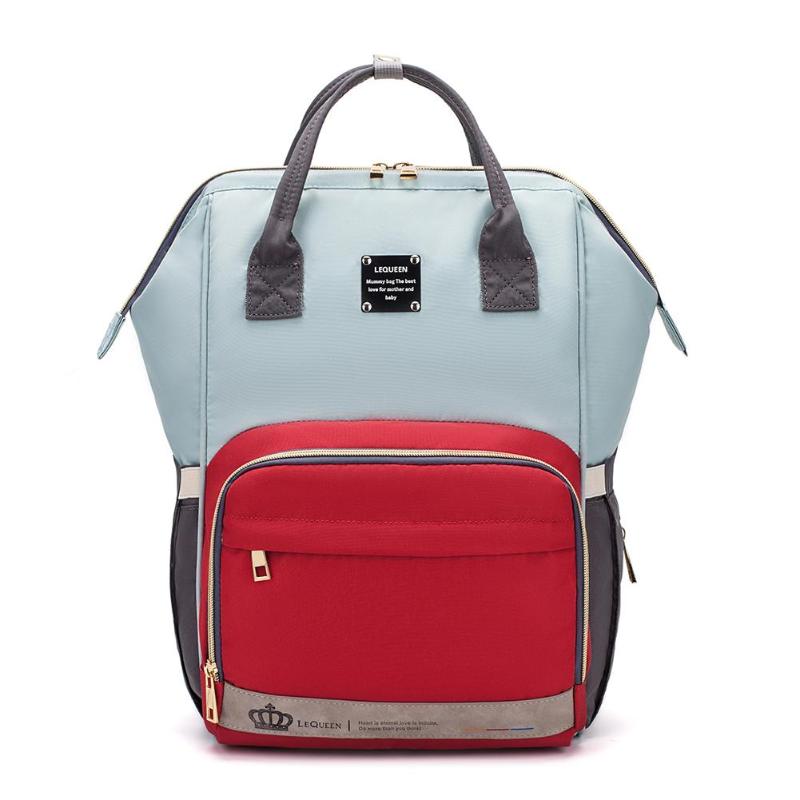 LEQUEEN Diaper Baby Bags Backpack For Moms Baby Bag Maternity Hospital Bag Care Nappy Bag Travel Stroller Send Free Hooks bolsos: blue red