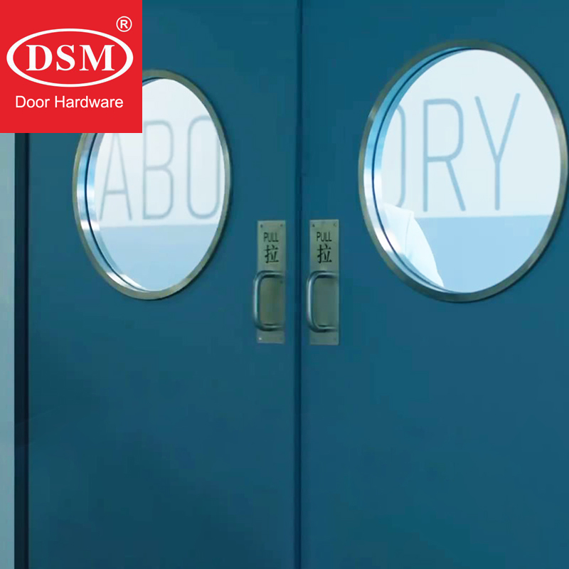 SUS304 Stainless Steel Door Handle Push Pull Sign On Plate For Lab/Office/Hospital Doors of Wooden/Metal Doors PA-378-1CD