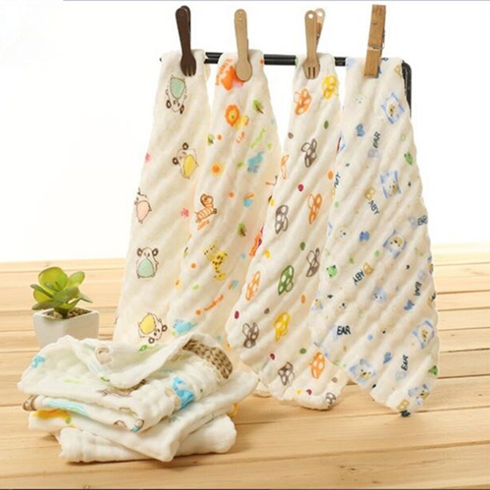 Serviette mouchoir en coton pour bébé | 10 pièces, Double couche, serviette douce en gaze, serviette de lavage de bain, draps et chiffons pour bébés, accessoire