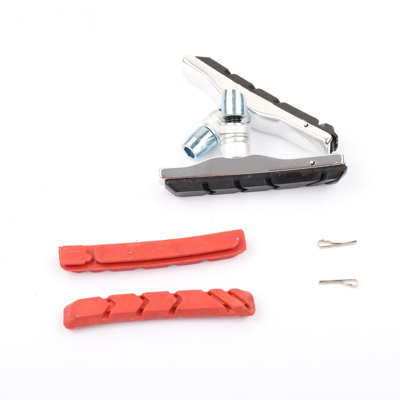 Bike V Brake pad Aluminum Mountain Bicycle 2pcs rubber sheet Replaceable brake pads V-Brake Shoes Blocks device