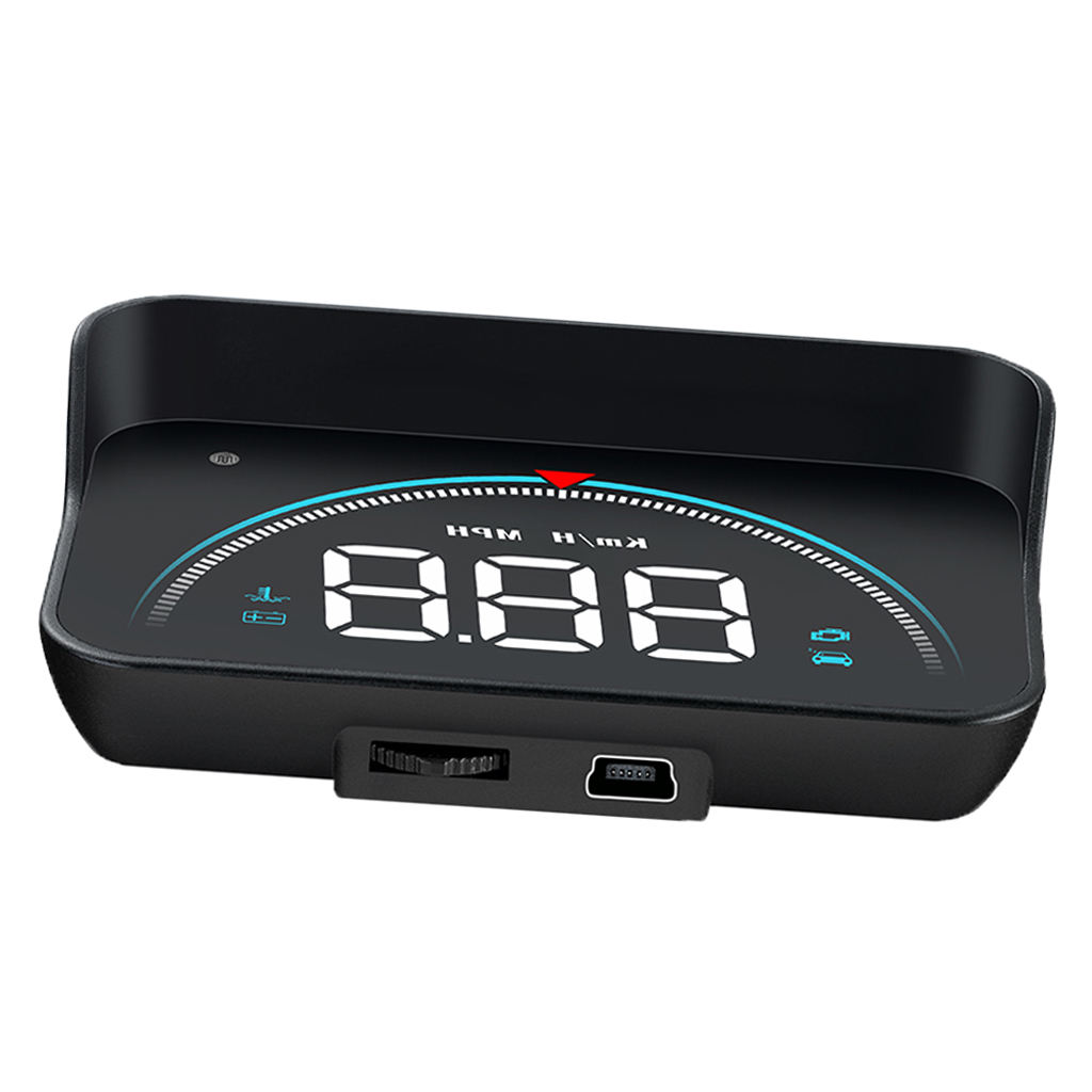 Velocímetro Digital M8 para coche, odómetro, pantalla frontal, alarma de advertencia de exceso de velocidad, HUD