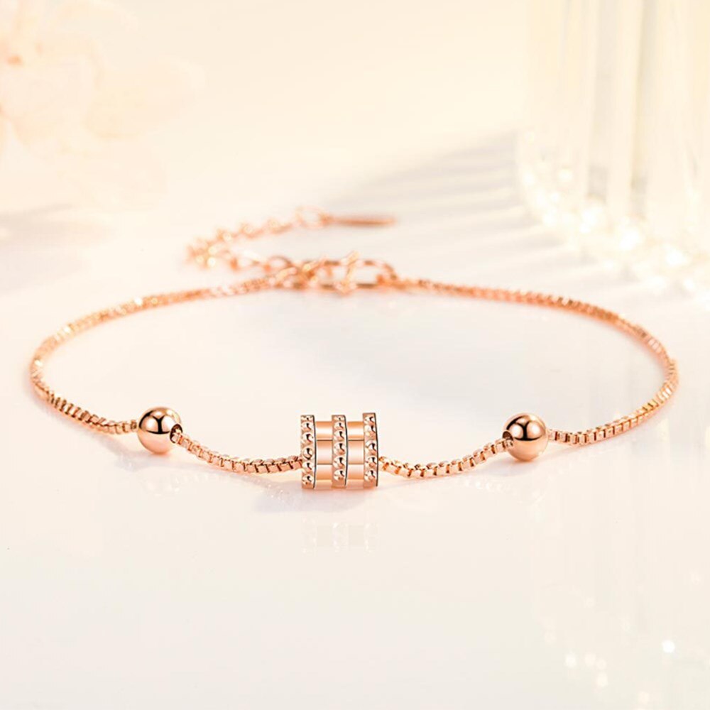 NEHZY S925 timbro argento nuova donna gioielli moda bracciale in oro rosa argento vendita calda bracciale donna lunghezza 18 + 6CM: 092