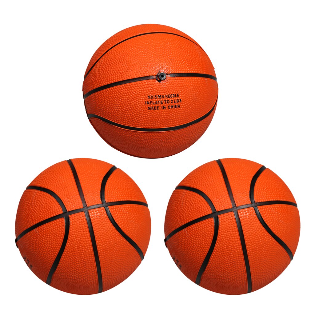 Set of 3, Mini Rubber Basketball Indoor Outdoor To... Grandado