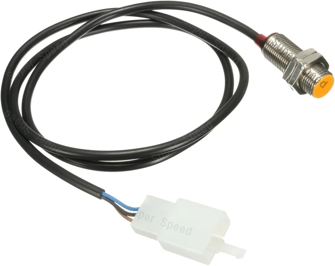Motorfiets kilometerteller snelheidsmeter sensor scooter digitale snelheidsmeter magnetische sensor vervangingsset met 2 magneten