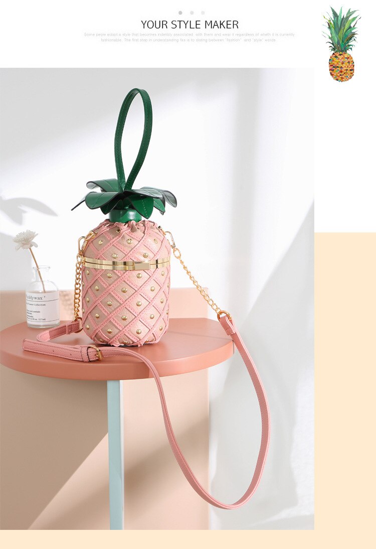 Ananas bilden Taschen für Frauen Taschen Frauen Handtasche Bolsa Feminina Schulter Bote Tasche Luxus Handtaschen Frauen Tasche: Rosa rot