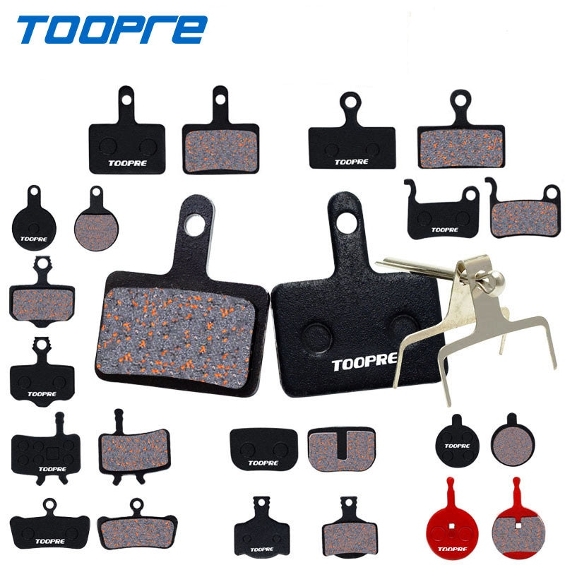 TOOPRE-pastillas de freno de disco para bicicleta de montaña, fibra de cobre semimetálica para Shimano M446 355 395 BB5 SRAM AVID HAYES Magura ZOON