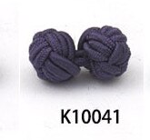 10 pairs/lot Silk Knot Cufflinks Upscale Men's Classic Double Rope Ball Knot Shape Cuff Links Handmade Silk Knots Cuff Link: K10041