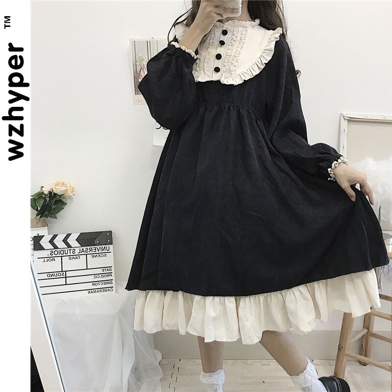 Robe gothique Lolita pour femmes, tenue de princesse noire en dentelle médiévale victorienne, Costume d'halloween pour filles, nouveauté: Default Title